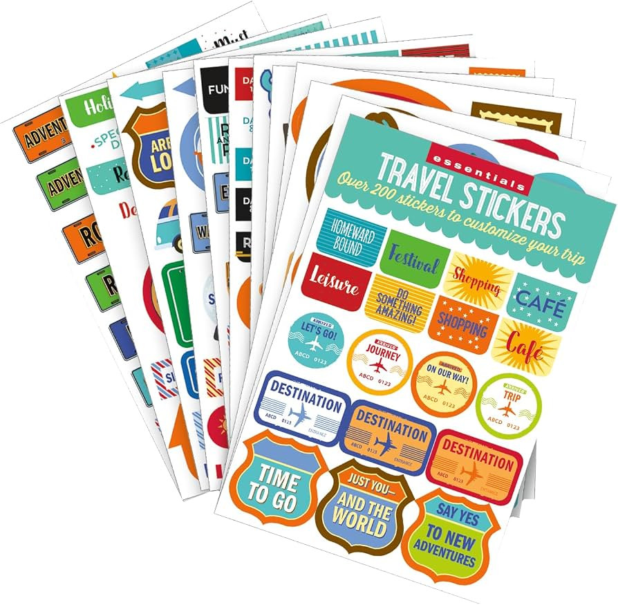 Essentials Travel Planner Stickers (set of 200+ stickers) | Amazon (US)