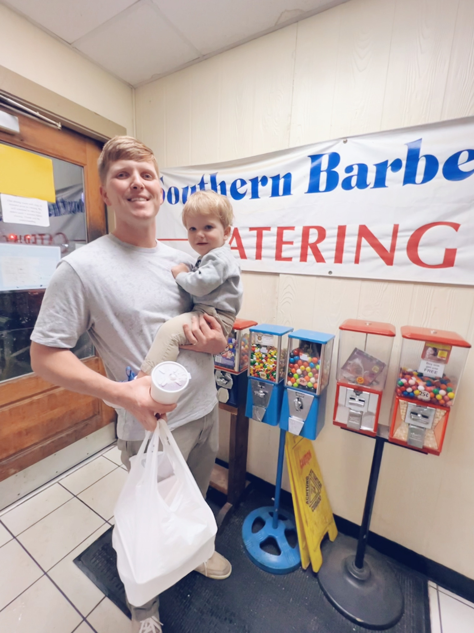 braved the storm to pick up a Friday night barbecue dinner for takeout hehe 🥰

#LTKfamily #LTKbaby