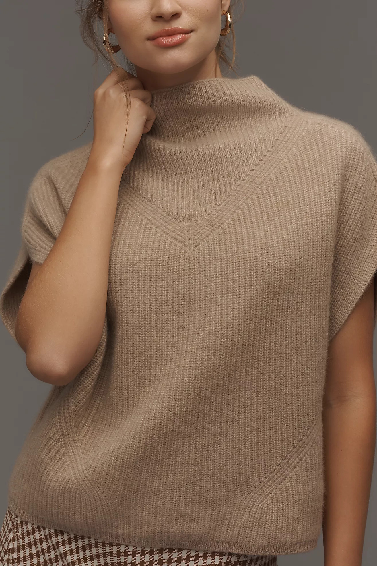 By Anthropologie Enza 100% Cashmere Poncho Sweater Vest | Anthropologie (US)