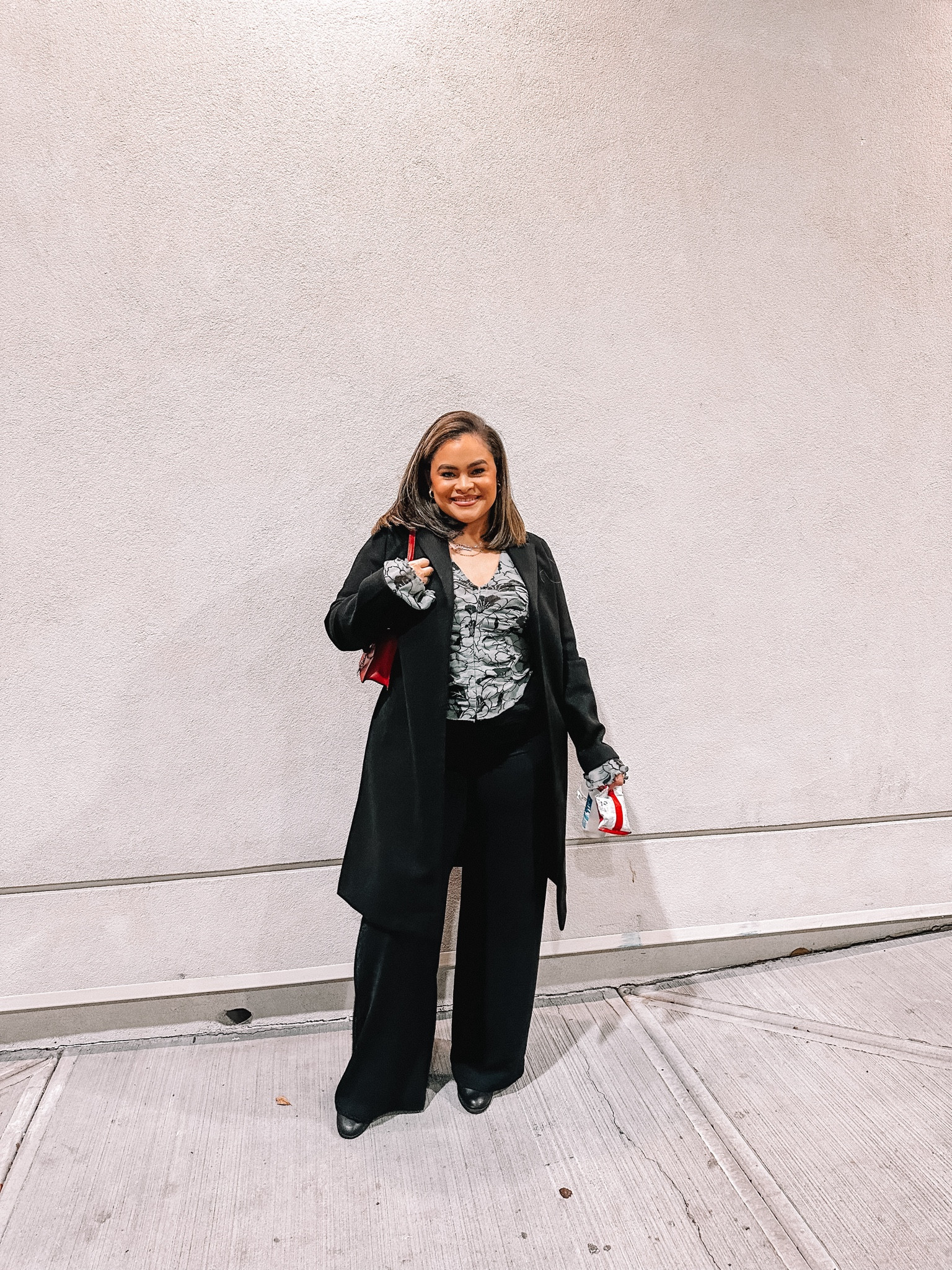 Cute outfits without sacrificing comfortability. I refuse to be uncomfortable for the sake of any outfit.
I love cute loose fitting flare pants, this top is beautiful and a mesh like material, with a nice black jacket over and some booties ☺️ easy, cute, and comfortable ❤️

#LTKSeasonal #LTKbeauty #LTKworkwear