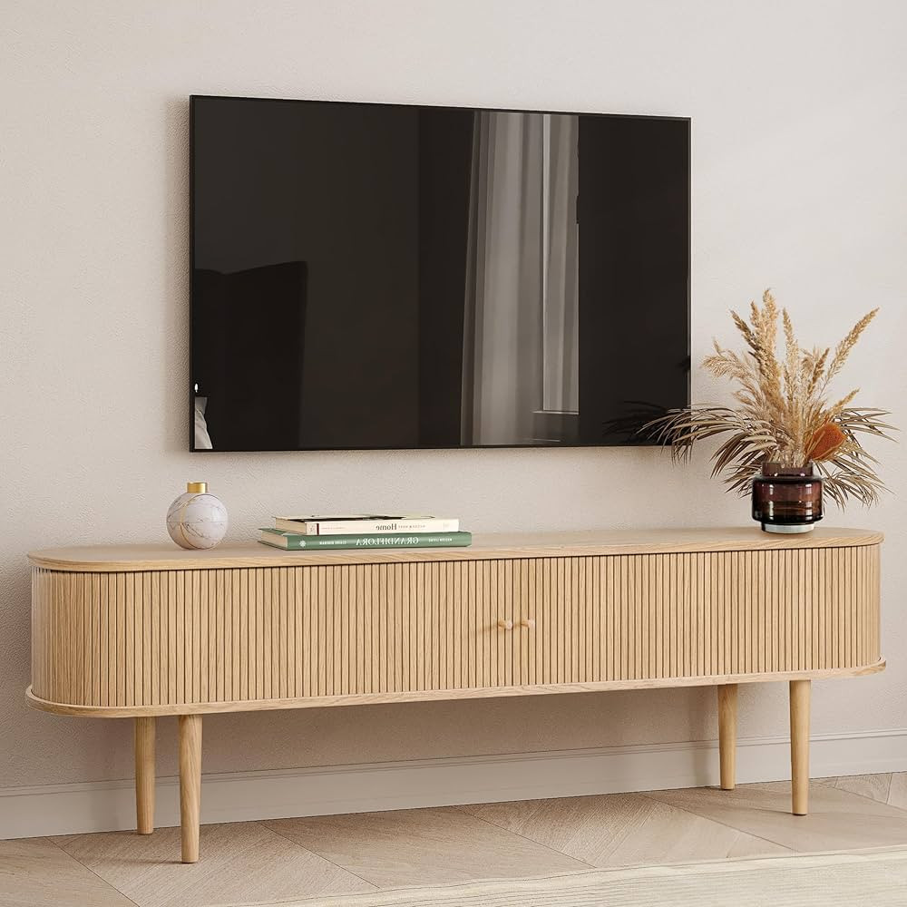 71\u2019\u2019 TV Stand with Storage and Shelves Designed to fit 65\u2019\u2019 - 75\u2019\u2019 ... | Amazon (US)