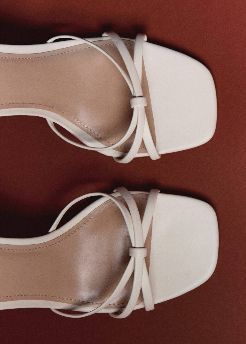 Strappy heeled sandals nude - Woman - 7 - MANGO | MANGO (UK)