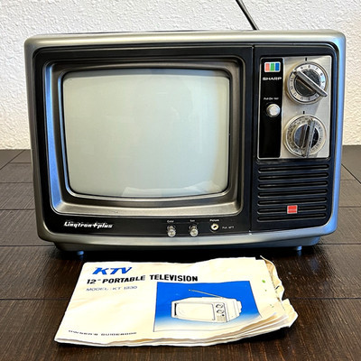 Vintage Sharp Linytron Plus Portable TV Television 80s Decor Display Gaming | eBay US