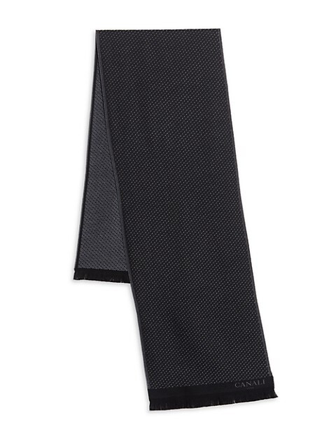 Canali Reversible Wool Scarf on SALE | Saks OFF 5TH | Saks Fifth Avenue OFF 5TH