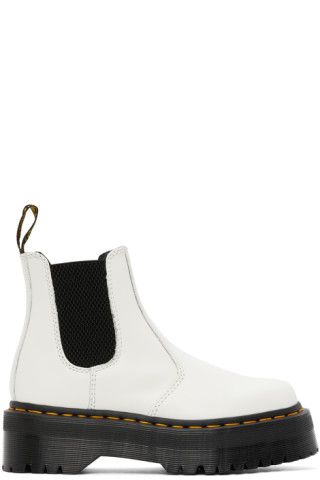 White 2976 Quad Chelsea Boots | SSENSE
