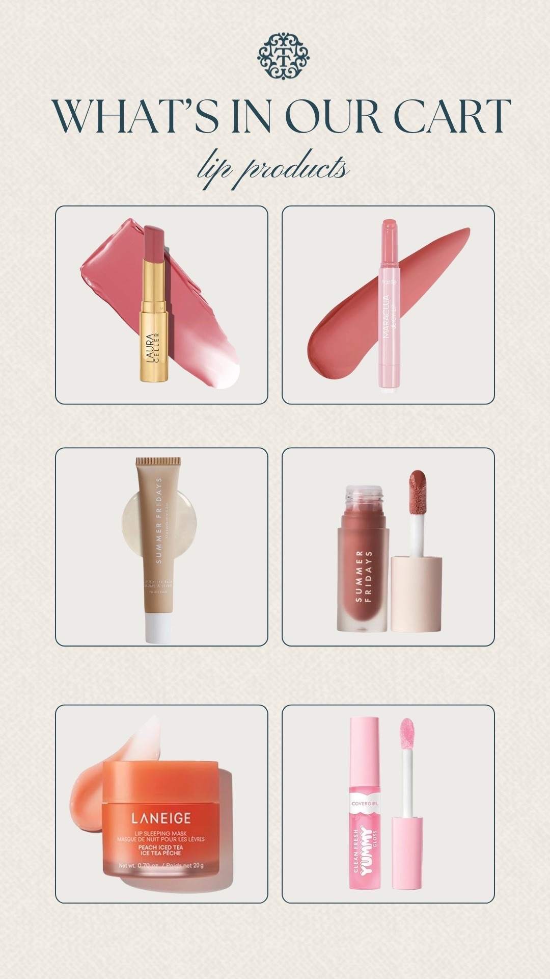 Our Amazon cart currently has a very full lip product section. From lip oils and glosses to balms, tints, and the Laneige lip mask, these are the picks we keep going back to. Basically one for every mood.

#LTKOver40 #LTKSeasonal #LTKBeauty