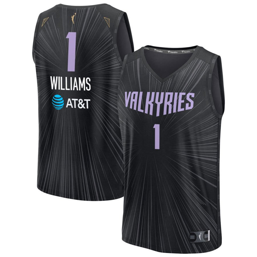 Gabby Williams Youth Fanatics Black Golden State Valkyries Fast Break Custom Jersey - Rebel Edition | Fanatics