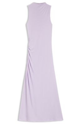 BOSS Slim-fit jersey dress with gathered details - Light Purple Women's Maxi dresses size S | Hugo Boss (US)