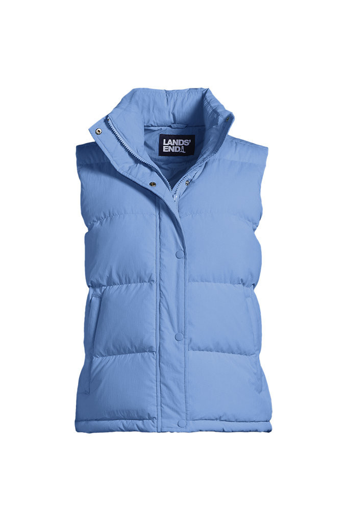 Women's Max 600 Down Puffer Vest - Lands' End - Blue - XL | Lands' End (US)