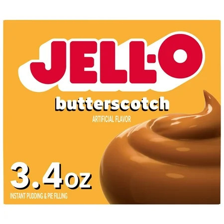 Jell-O Butterscotch Instant Pudding & Pie Filling Mix, 3.4 oz Box | Walmart (US)