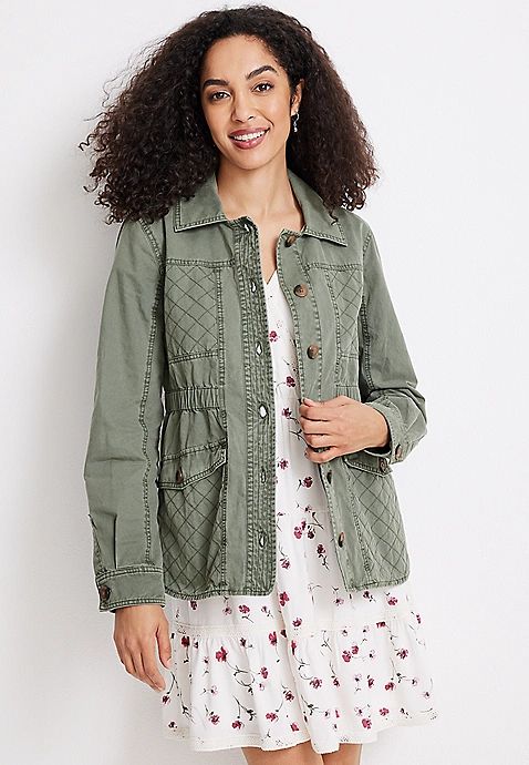 Twill Utility Jacket | Maurices