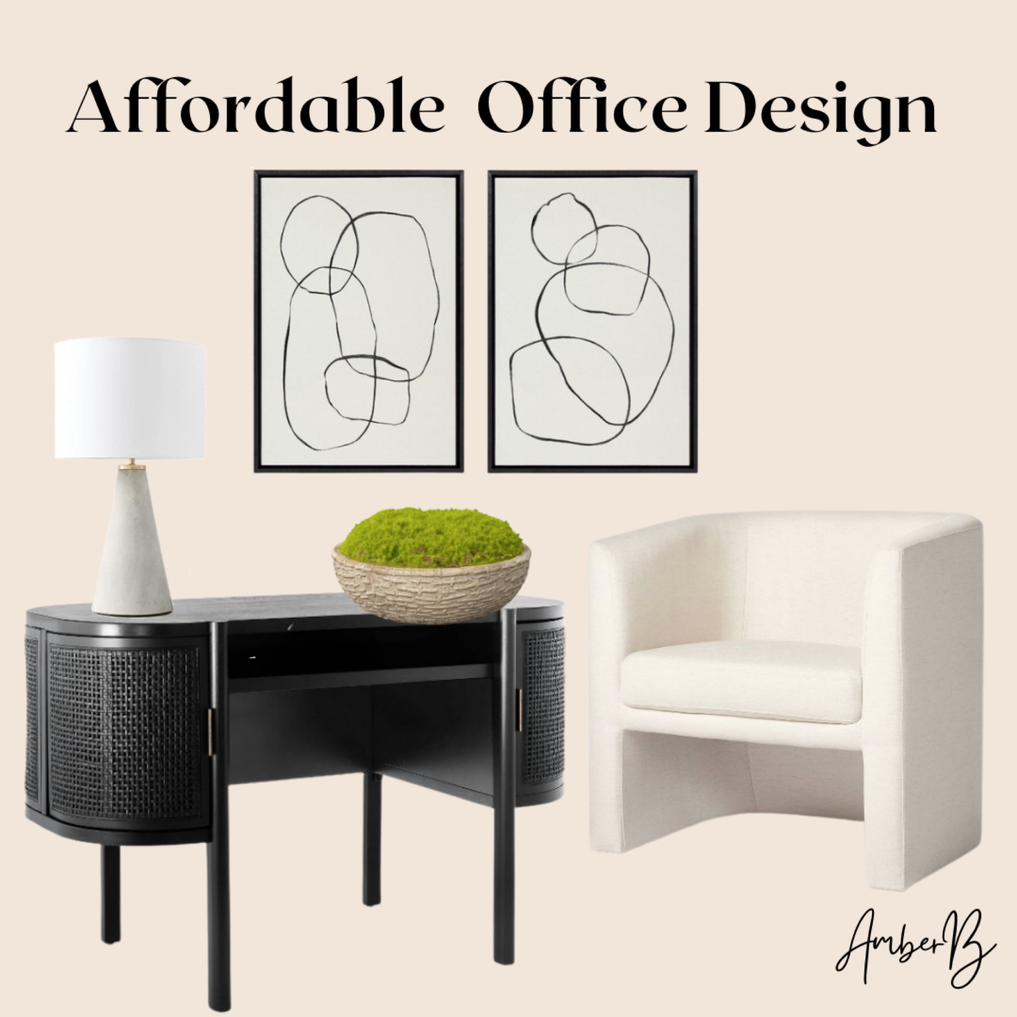 Affordable Office Design | Affordable Desk | Office Decor | Neutral Artwork

#LTKstyletip #LTKhome #LTKsalealert
