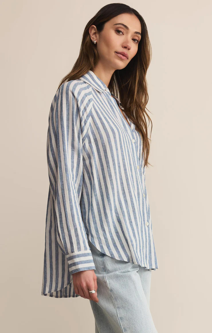 Perfect Linen Striped Top | Z Supply