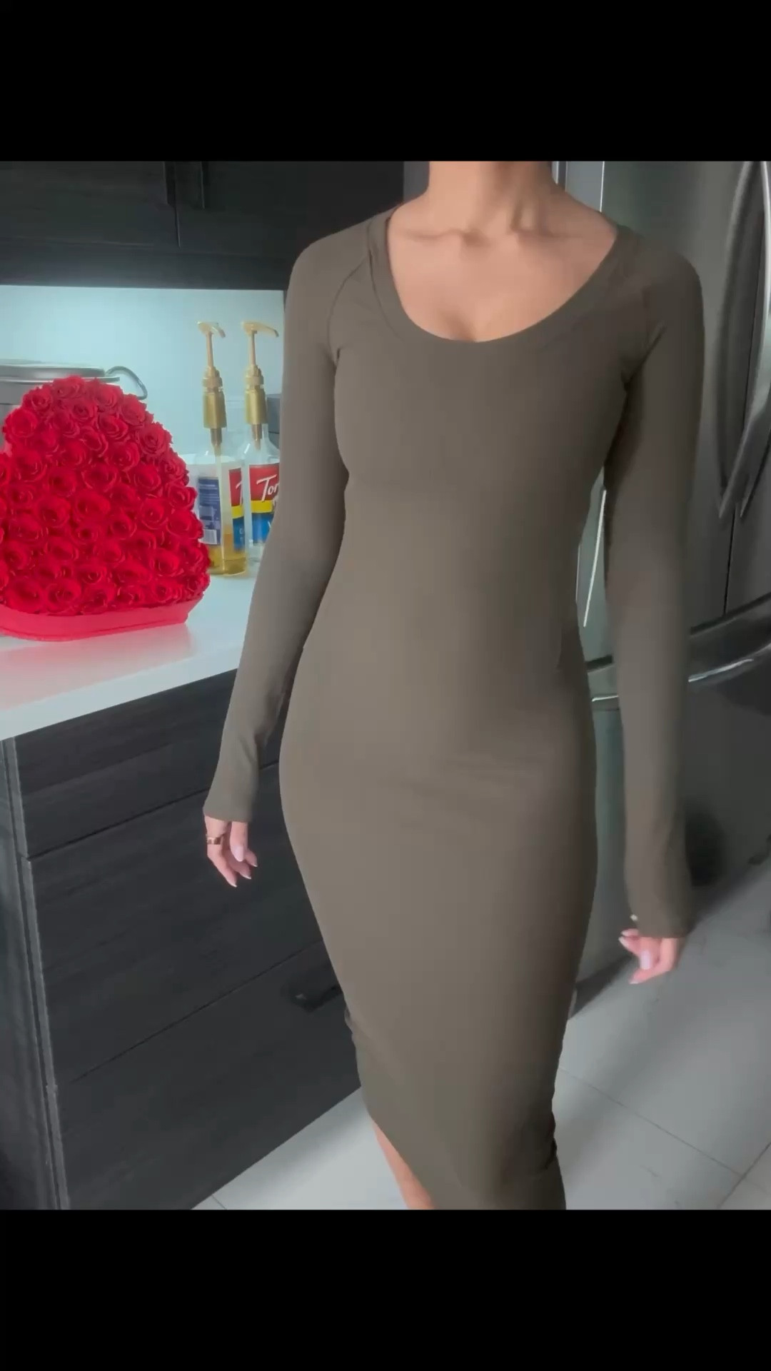 all aligned ribbed long sleeve midi dress in olive brown ! 🫒 

lululemon, nulu, yoga, pilates, athleisure, lounge. 

#LTKstyletip #LTKsalealert
