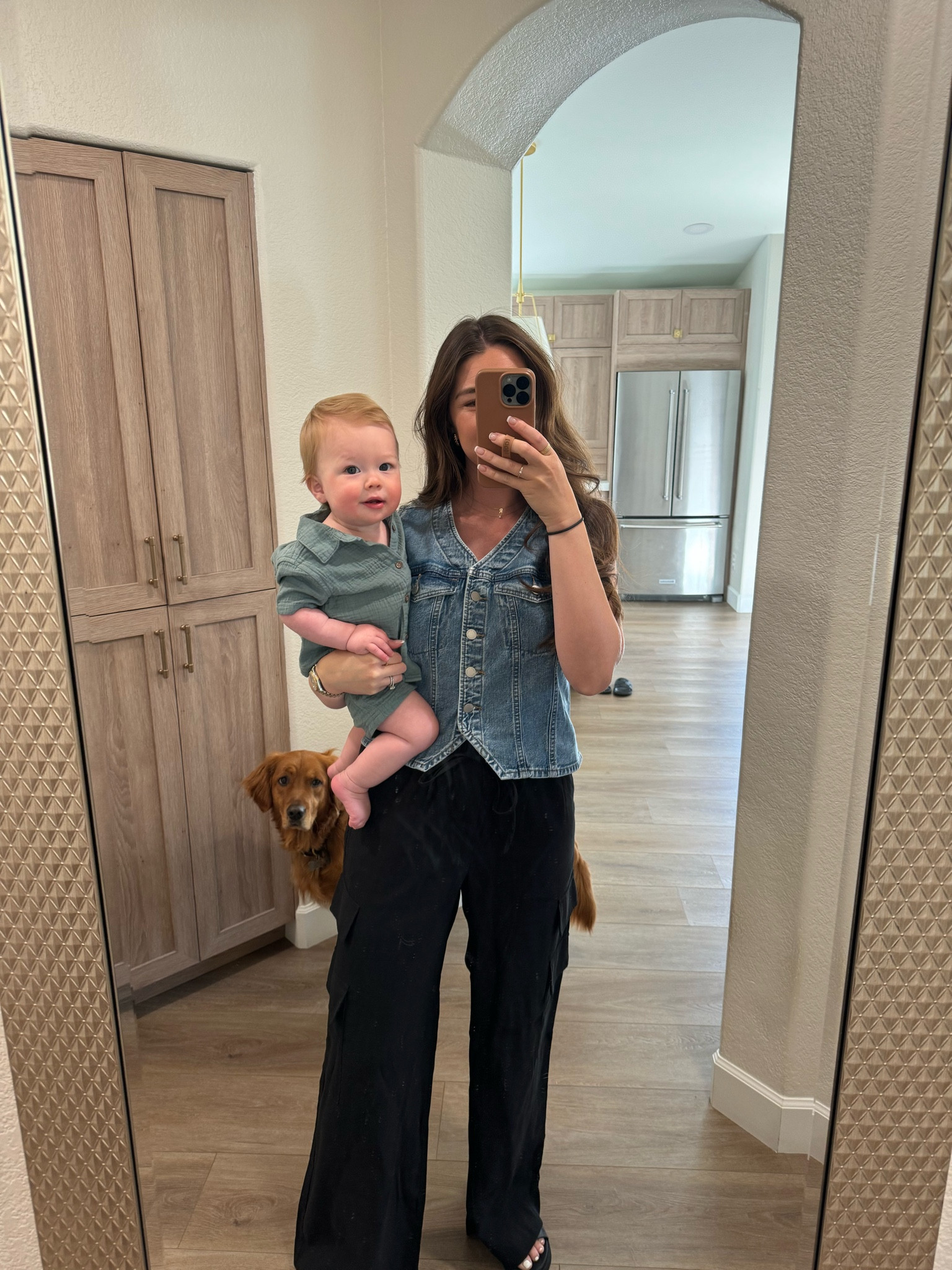 Wearing my true size medium in top and bottom and Rex wearing 12 months (he is 10 months )

#LTKfindsunder50 #LTKstyletip #LTKbaby