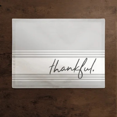 Sevgi Thankful Farmhouse 18" Placemat | Wayfair North America