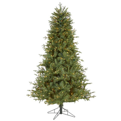 6.5' New Hampshire Spruce Artificial Christmas Tree with 500 Warm White Lights and 1074 Bendable ... | Nearly Natural