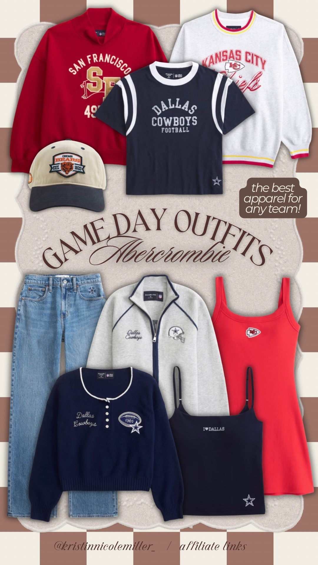 The cutest game day apparel from Abercrombie 🏈 love all of the unique pieces and styles they have! 

Football season NFL women’s style inspo outfits mom style game day

#LTKmomlife #LTKSeasonal #LTKootd