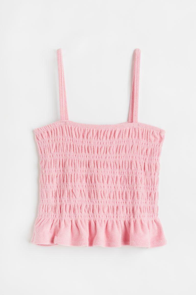 Smocked Terry Camisole Top | H&M (US + CA)