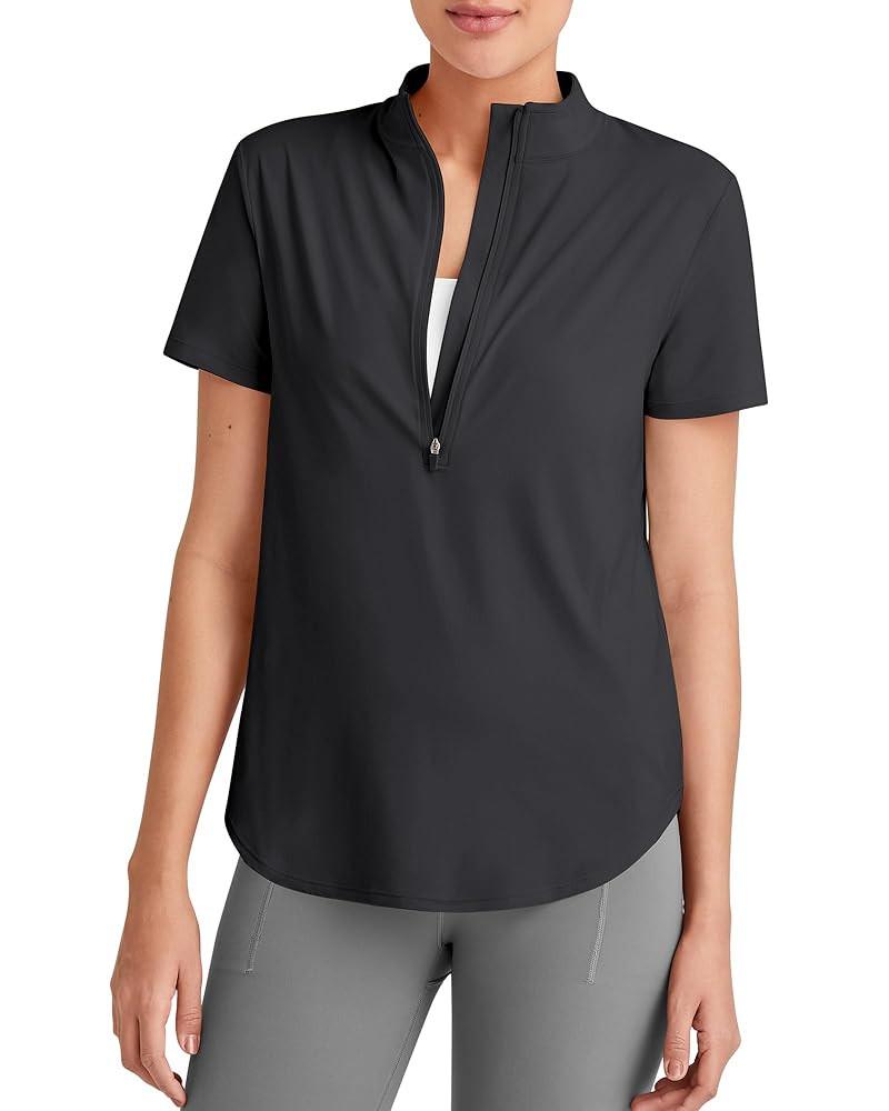 G4Free Lightbreeze UPF 50+ Womens Workout Tops Short Sleeve Half Zip Golf Shirts Loose Fit Athlet... | Amazon (US)