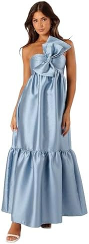 Petal & Pup Women's Betina Bow Front Maxi Dress | Amazon (US)