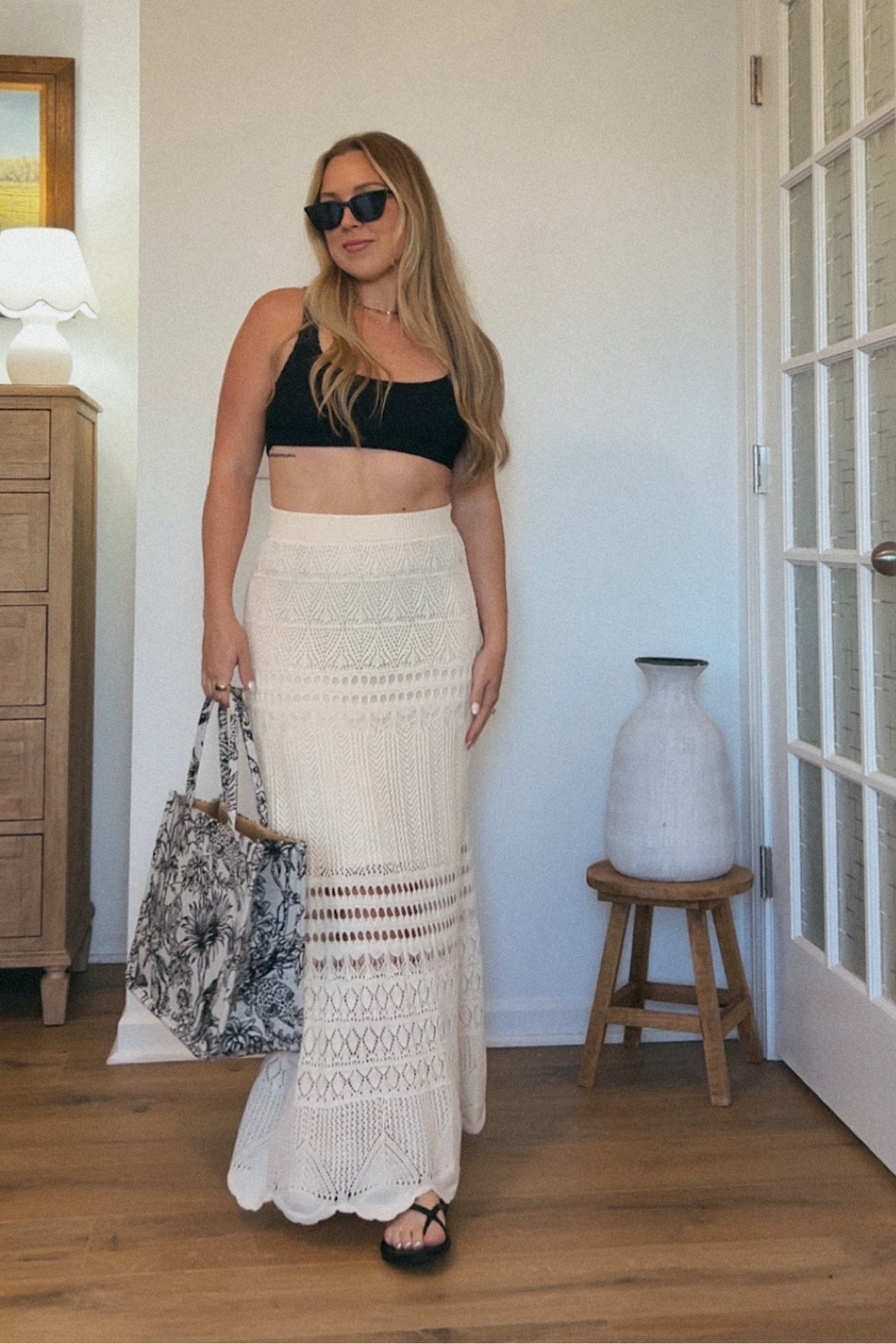 Such a cute maxi skirt swimsuit cover-up! Also would be a great Memorial Day weekend outfit or beach day look or resort vacation outfit. I also wear this skirt casually with a white tee. Wearing a size small in the skirt! 


#LTKFindsUnder50 #LTKSwim #LTKTravel