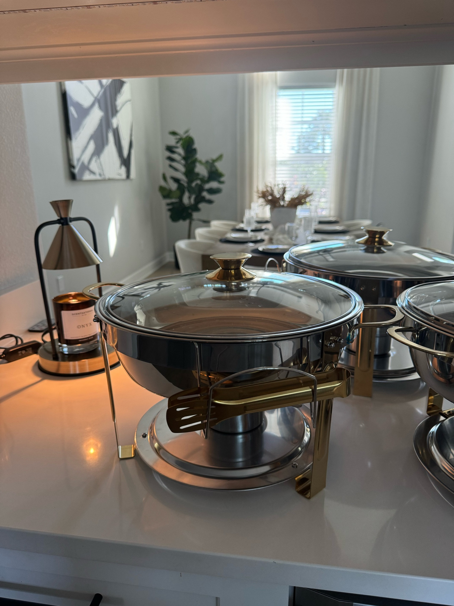 Perfect for  holidays hosting.  stainless steel chafing dishes for buffet can keep food warm and keep food cold. 

#LTKHome