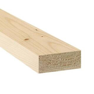 2 in. x 4 in. x 12 ft. STD and BTR KD-HT SPF Dimensional Lumber 058440 | The Home Depot