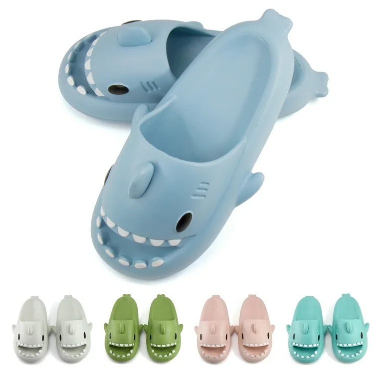 SAGUARO Cloud Shark Slides for Kids Cute Cartoon Slippers Shower Sandals | Walmart (US)