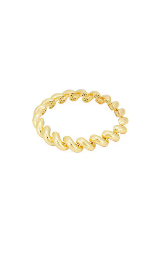 Eddie Borgo Small Torsade Bracelet in Metallic Gold. | Revolve Clothing (Global)