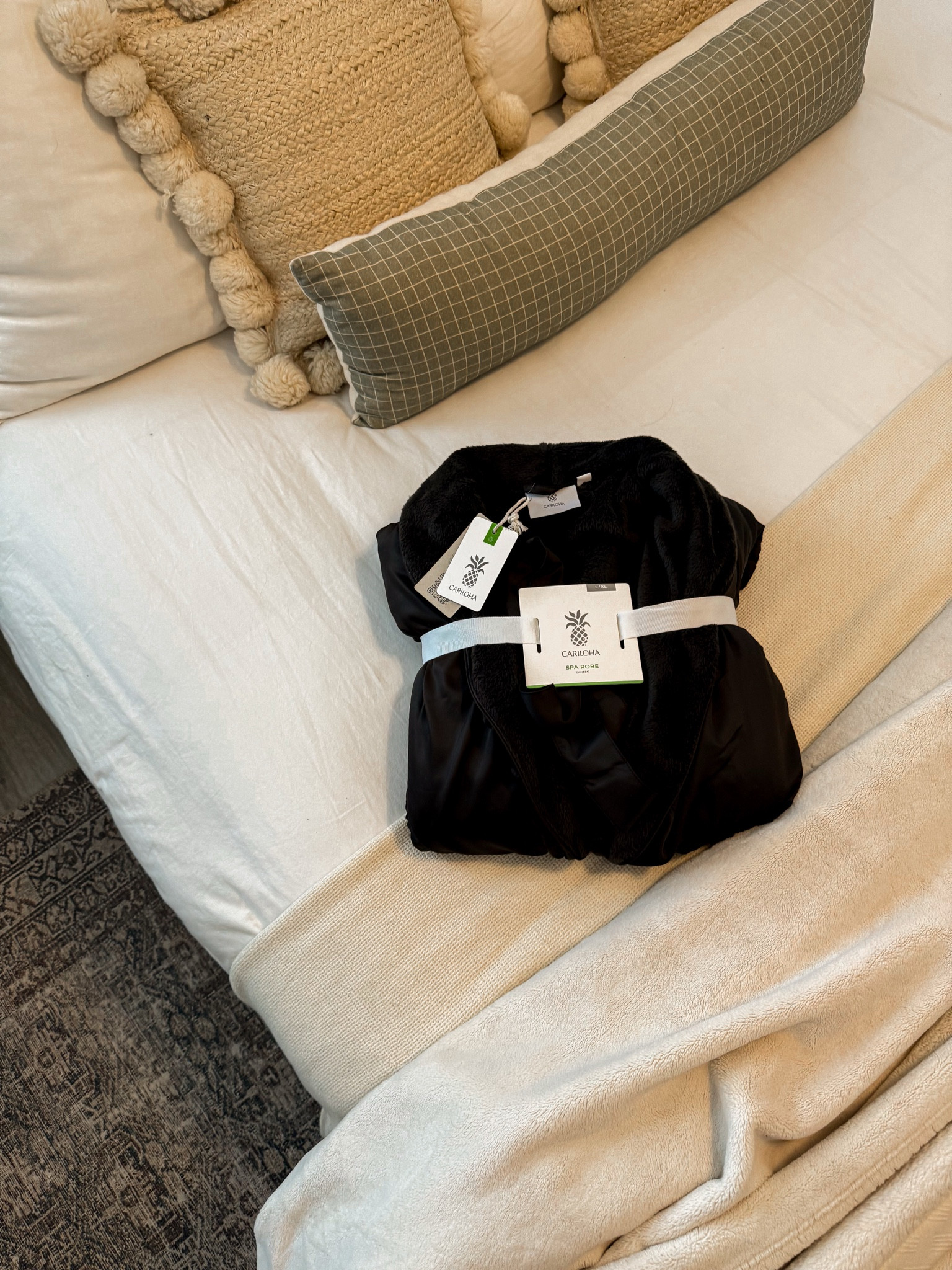 Best sateen + plush spa robe from Cariloha, and my code LAURENM30 gives you 30% off!! 

#LTKFamily #LTKSaleAlert #LTKHome