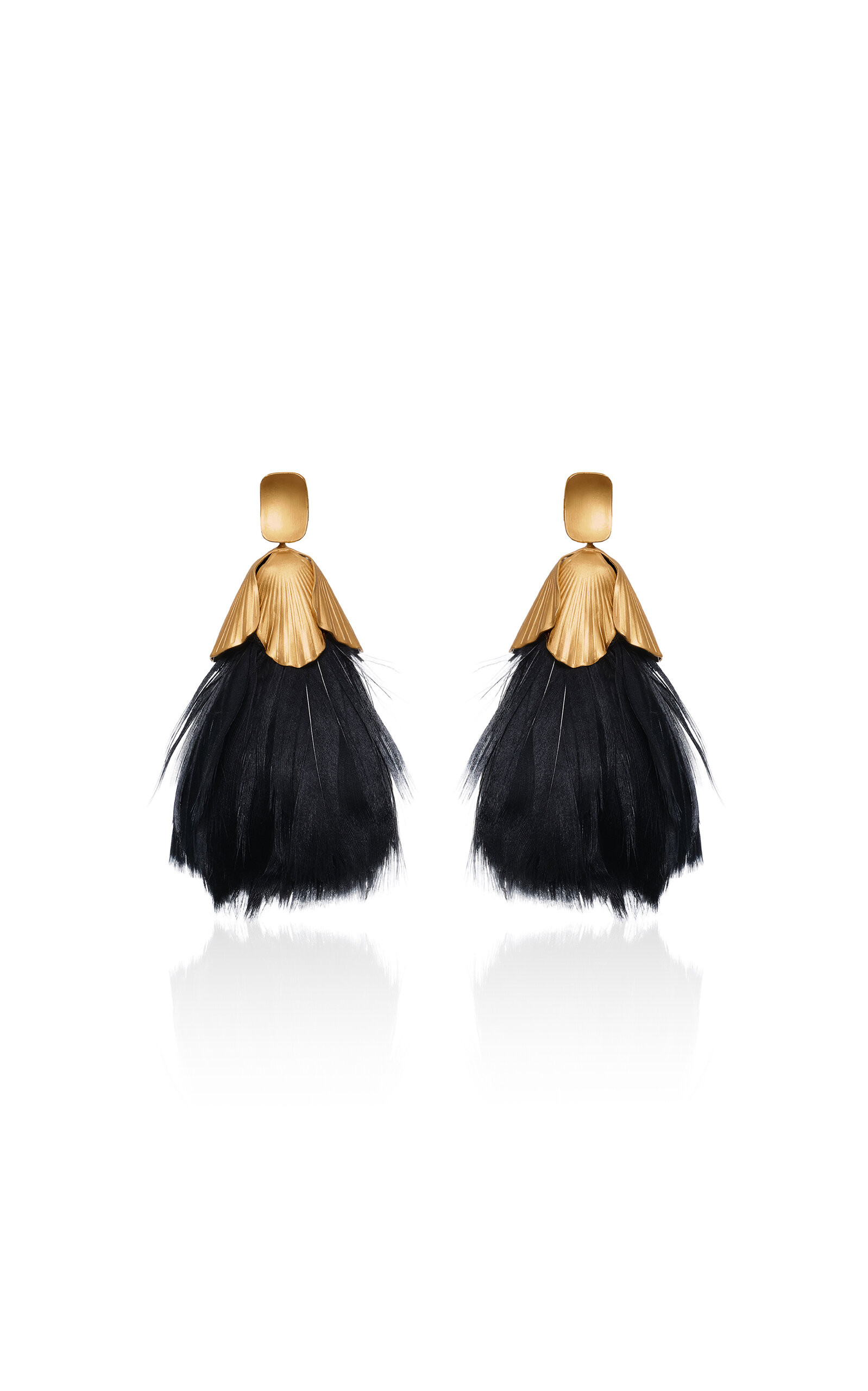 Divine Fortune Feather Earrings | Moda Operandi (Global)