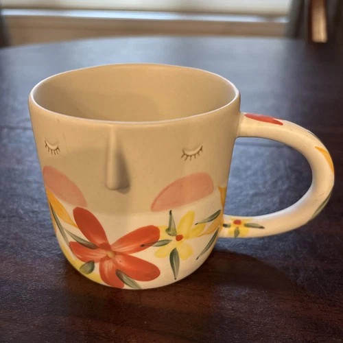 ANTHROPOLOGIE Fotini Tikkou Visage Coffee/Tea Mug Floral cup 3D Nose | eBay | eBay US