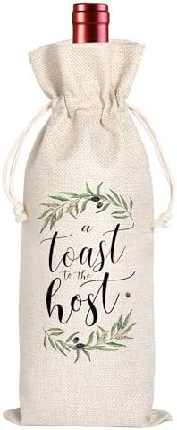 A Toast For the Host Wine Bag, Housewarming, Party Decor, Bridal Shower, Gift for Her, Hostess, W... | Amazon (US)