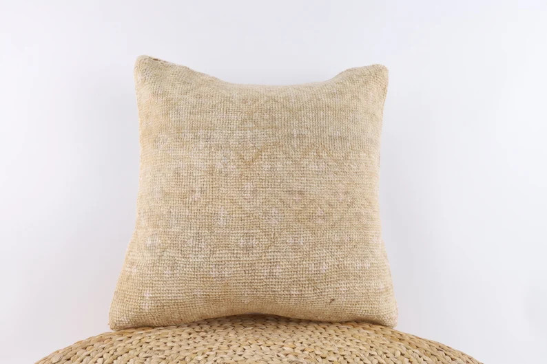 Bohemian Kilim Pillow 18x18 Pillow Case Turkish Kilim - Etsy | Etsy (US)