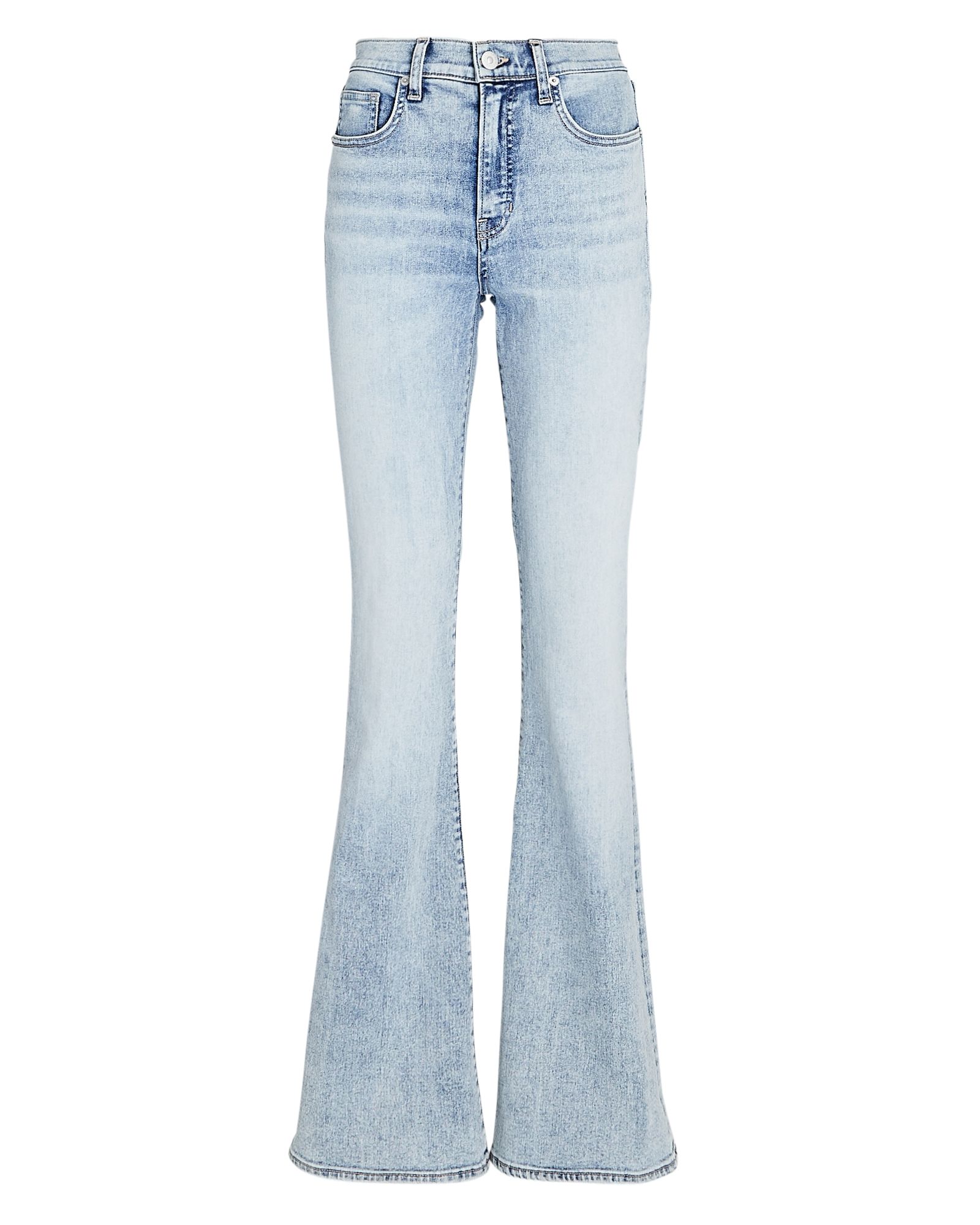 Veronica Beard Beverly Skinny Flare Jeans, Pebble Stone 29 | INTERMIX