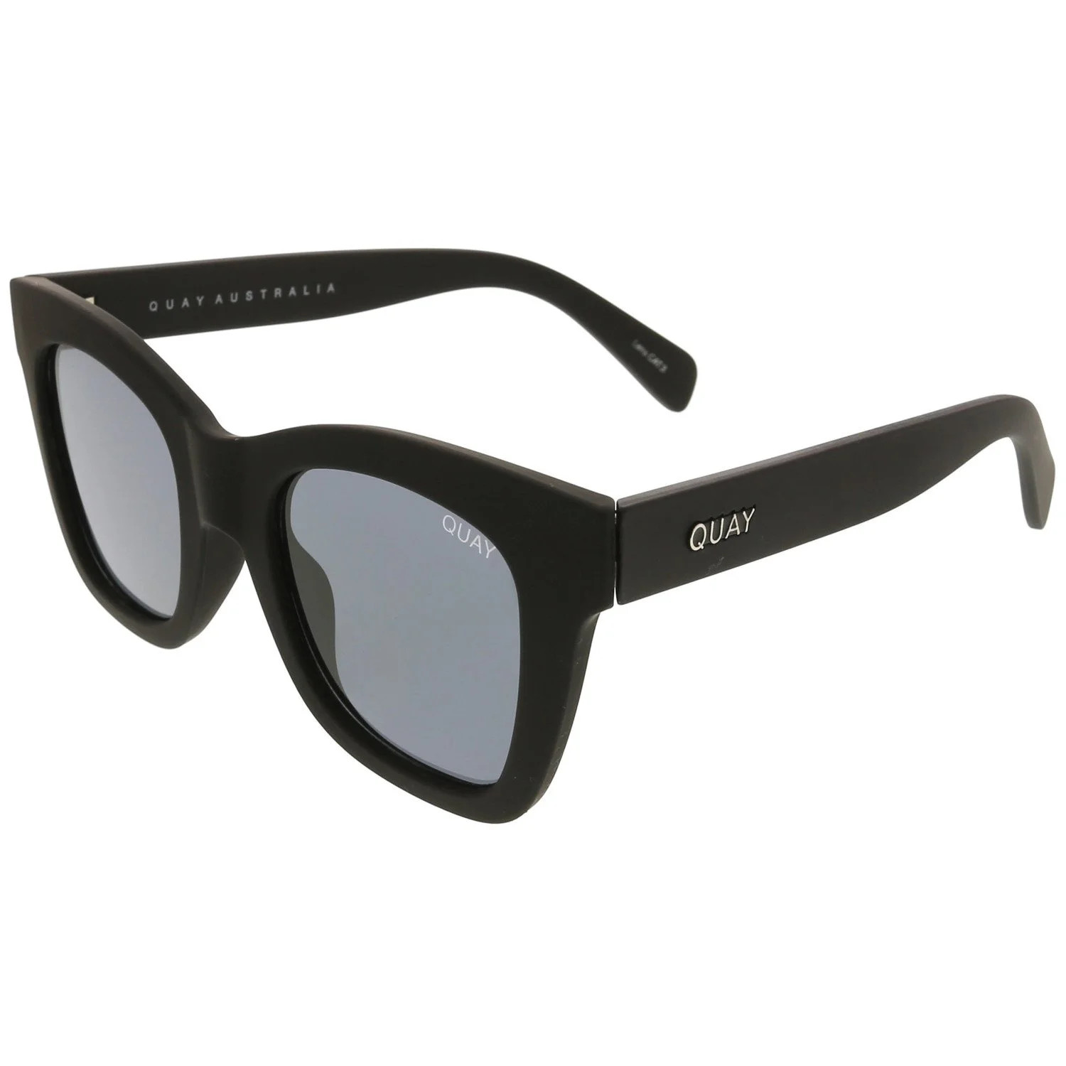 Quay Women's After Hours QU-000180-BLK/SMK Matte Black Square Sunglasses | Walmart (US)