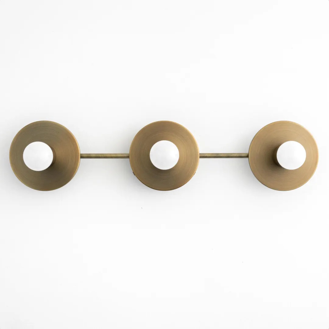 Antique Brass Vanity - Aged Brass Light - Light Fixture - Bathroom Vanity - Wall Light - Model No... | Etsy (US)