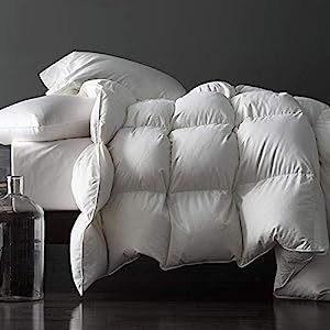 DWR Premium Goose Feather Down Comforter Duvet Insert - 100% Skin-Friendly Cotton, Medium Weight Qui | Amazon (US)