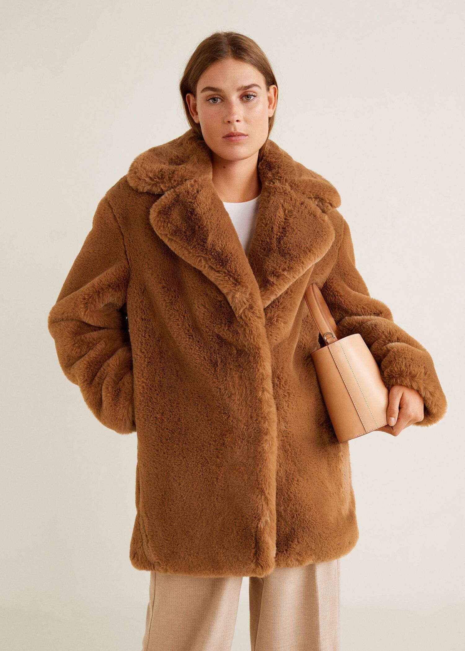 Faux fur coat | MANGO (US)