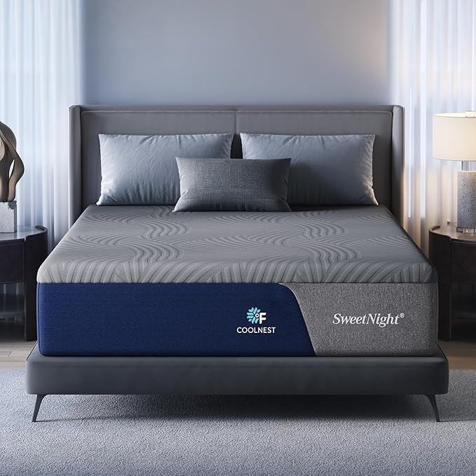 Sweetnight 16 Inch Queen Size Mattress, Cooling Queen Size Foam Mattress for Cool Night Sleep, 5-... | Amazon (US)