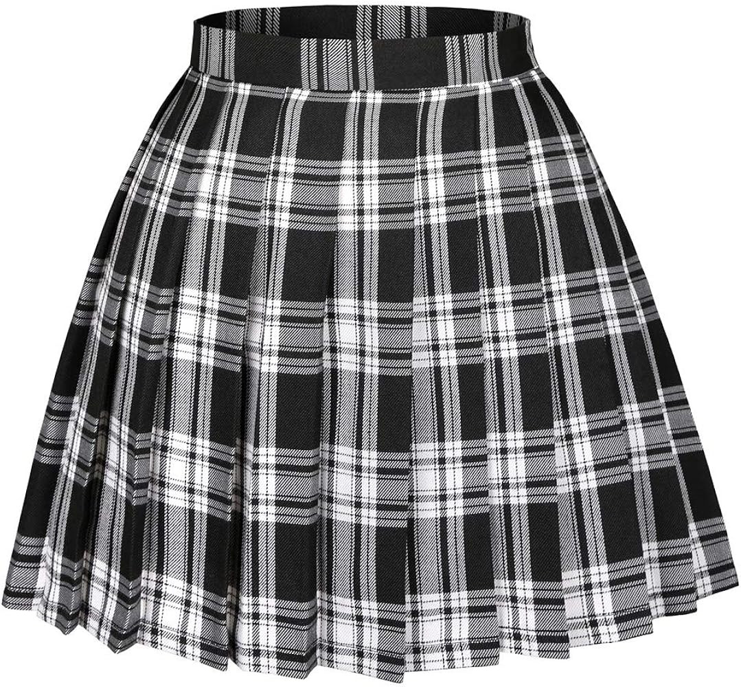 Women's High Waist Pleated Cosplay Cheer Skirt Mini School Tennis Skirts Thanksgiving Day Christm... | Amazon (US)