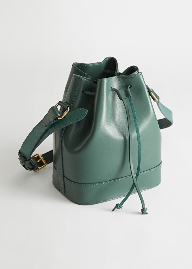 Topstitched Leather Bucket Bag | & Other Stories (EU + UK)