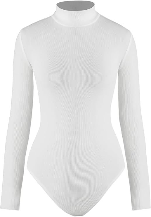 CIDER Women's Solid Turtleneck Bodysuit | Amazon (US)