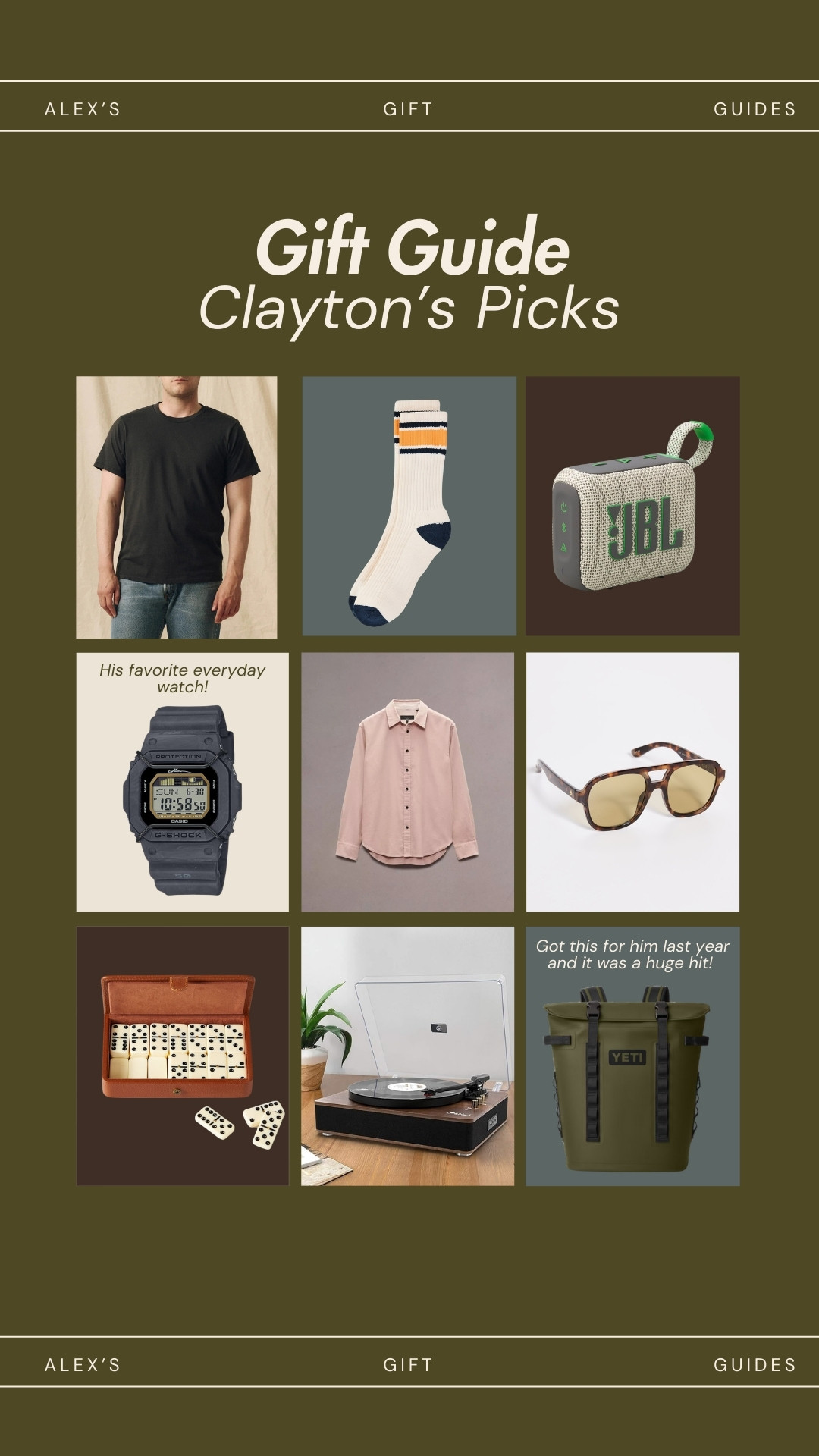 2024 Gift Guides: Clayton's Picks 

 #LTKGiftGuide #LTKFindsUnder100 #LTKMens