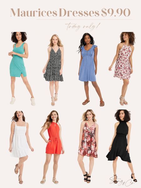 There are a ton of Maurices dresses on sale for $9.90 - today only!

Maxi dress - mini dress - spring style - summer style - wedding guest dress - sleeveless dress - floral

#LTKunder50 #LTKstyletip #LTKsalealert