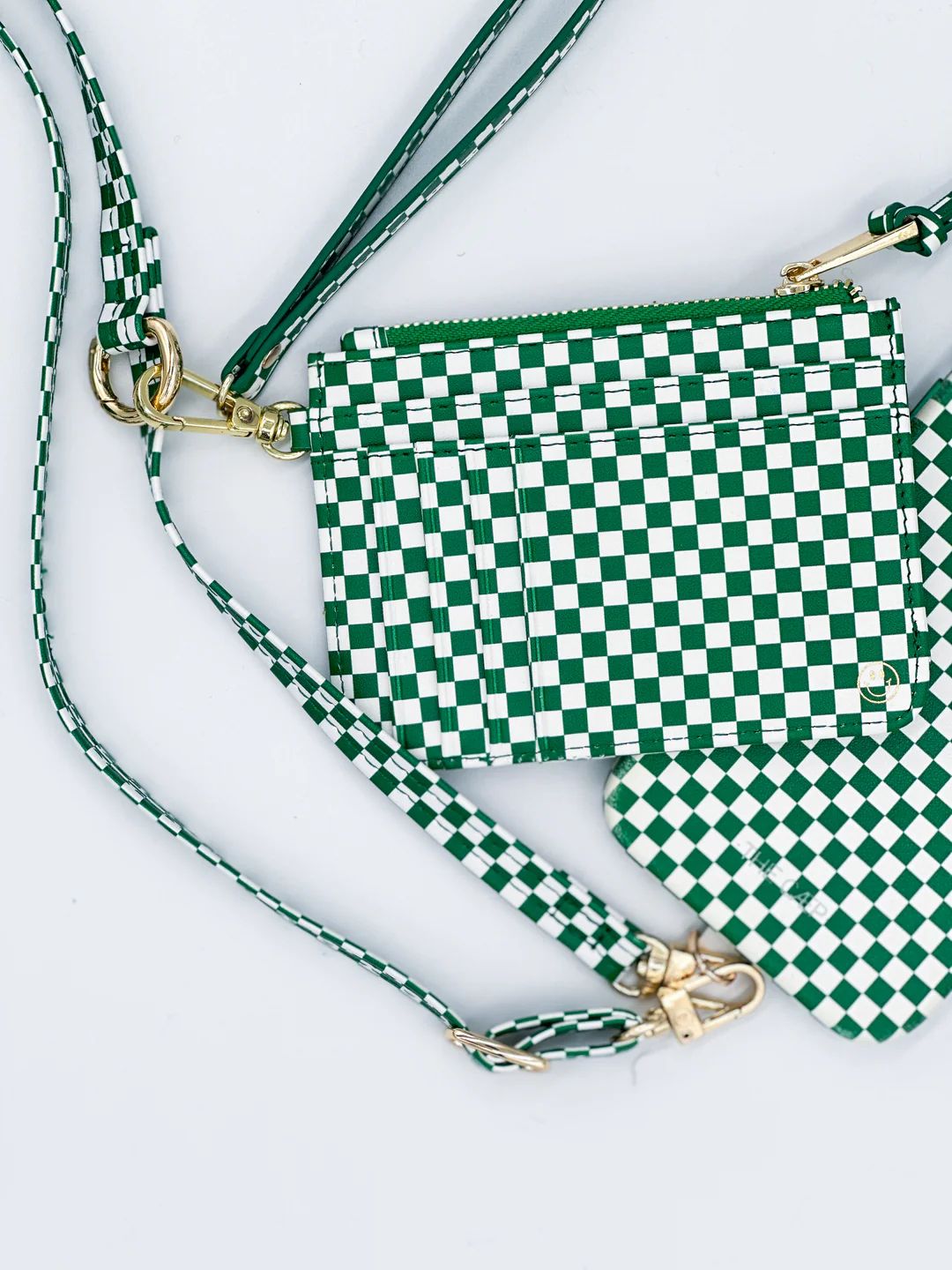 Green Checkered Classic Case + Strap Set (MagSafe) | THE CAEP