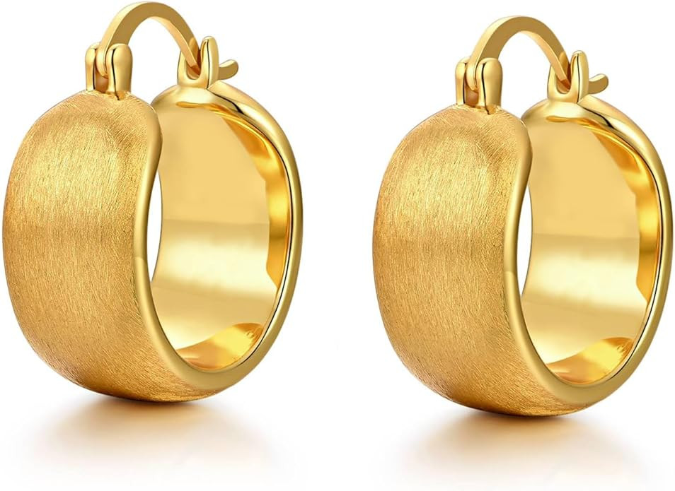 14K Gold Plated Earrings for Women Girls Dainty Pendant Earrings with 925 Sterling Silver Post Je... | Amazon (US)