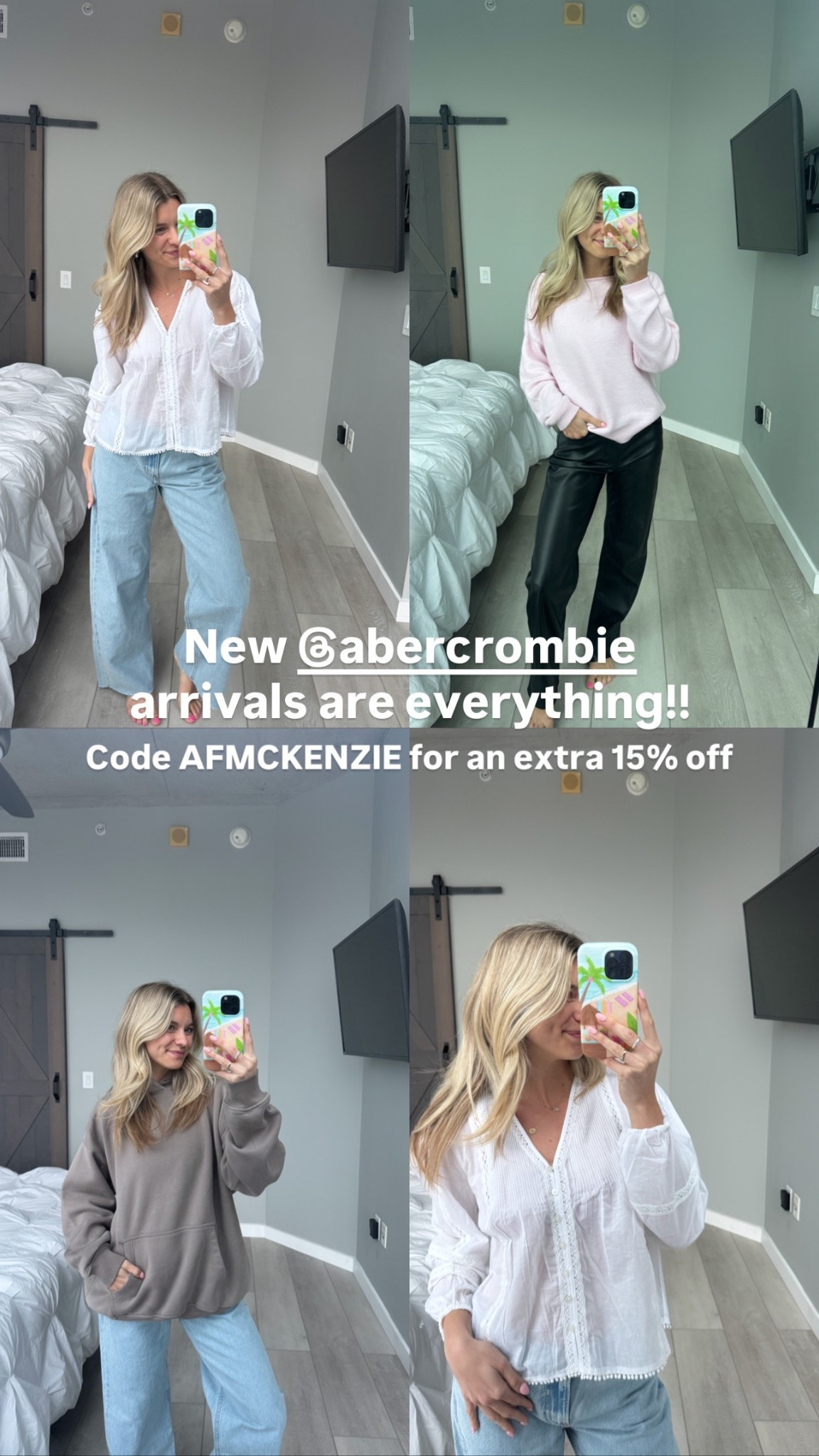 Up to 40% off @abercrombie  TODAY! Loving these new arrivals 👏 code AFMCKENZIE stacks for 15% off 

#LTKootd #LTKWorkwear #LTKSaleAlert