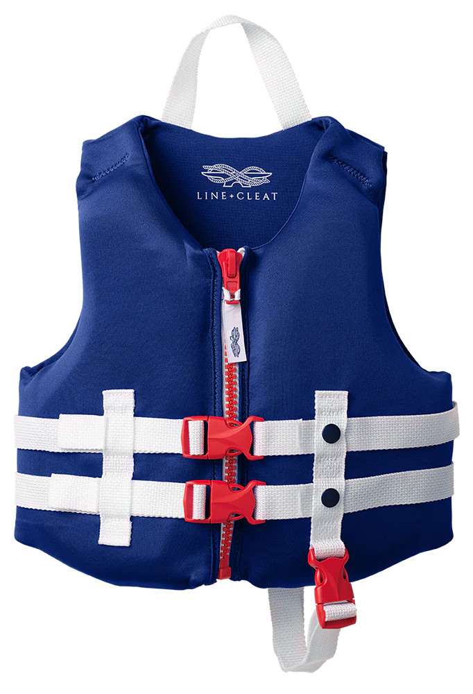 Navy USCG Life Jacket (30-50 lbs) | Line + Cleat